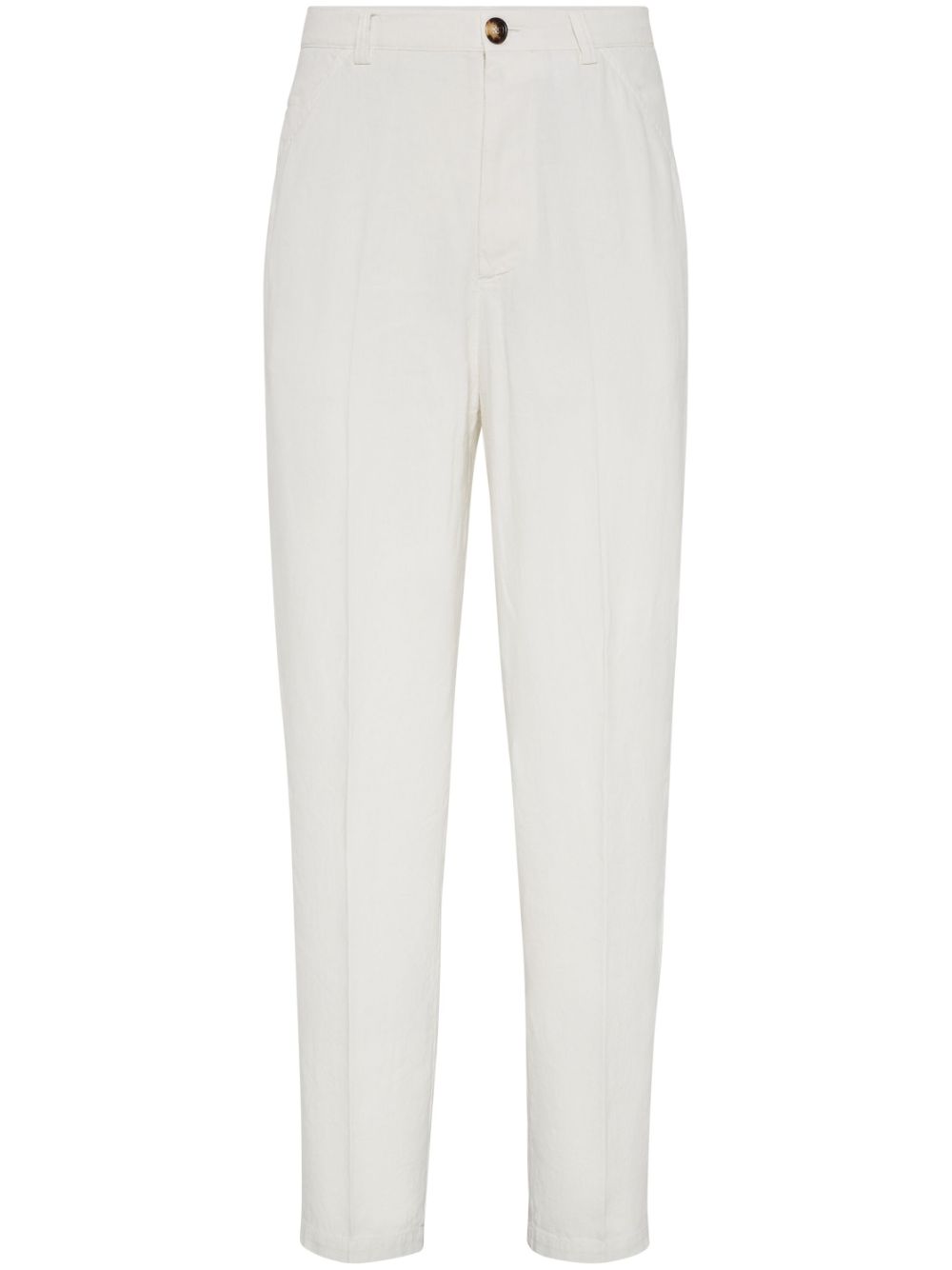 Brunello Cucinelli tapered trousers - White