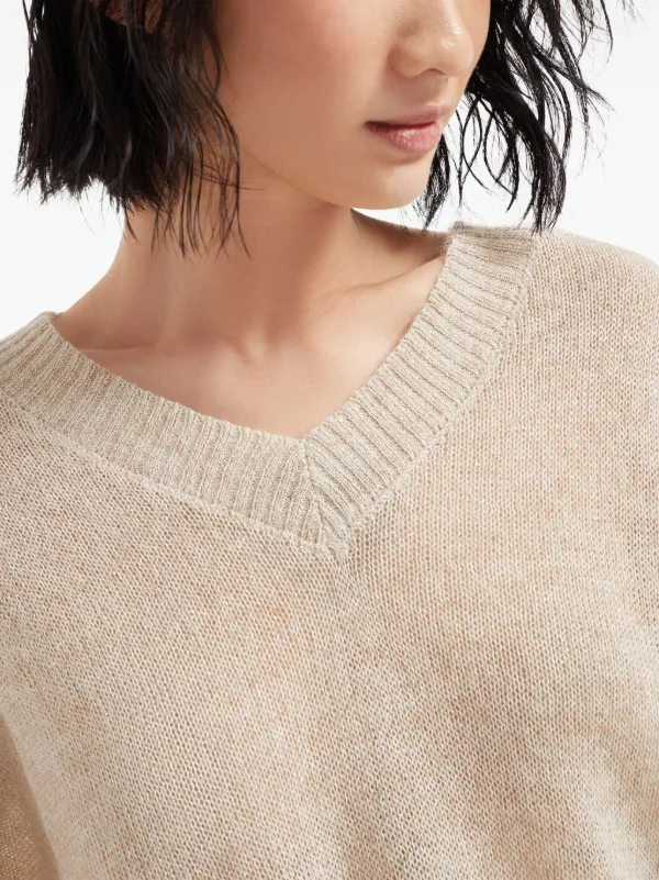 Brunello Cucinelli Vネック セーター | ニュートラル | FARFETCH JP