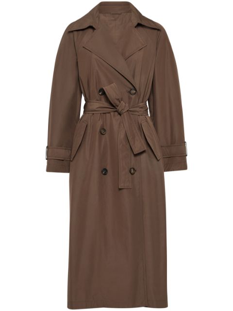 Brunello Cucinelli Monili bead-embellished trench coat Women