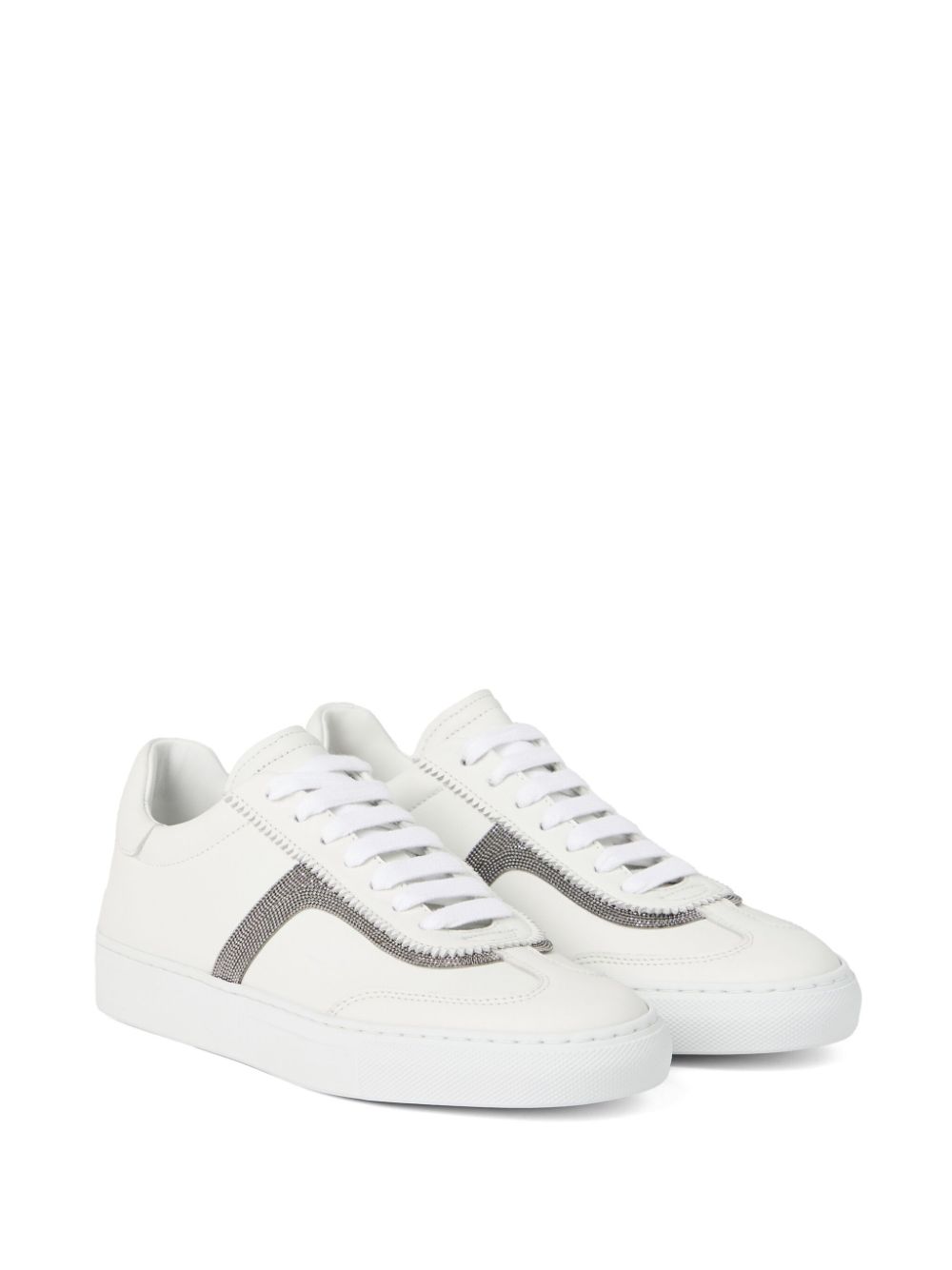 Brunello Cucinelli Leren sneakers - Wit