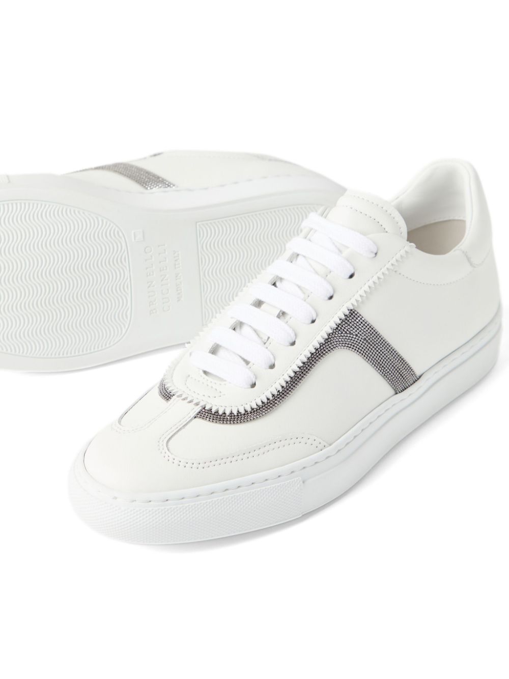 Brunello Cucinelli Leren sneakers Wit