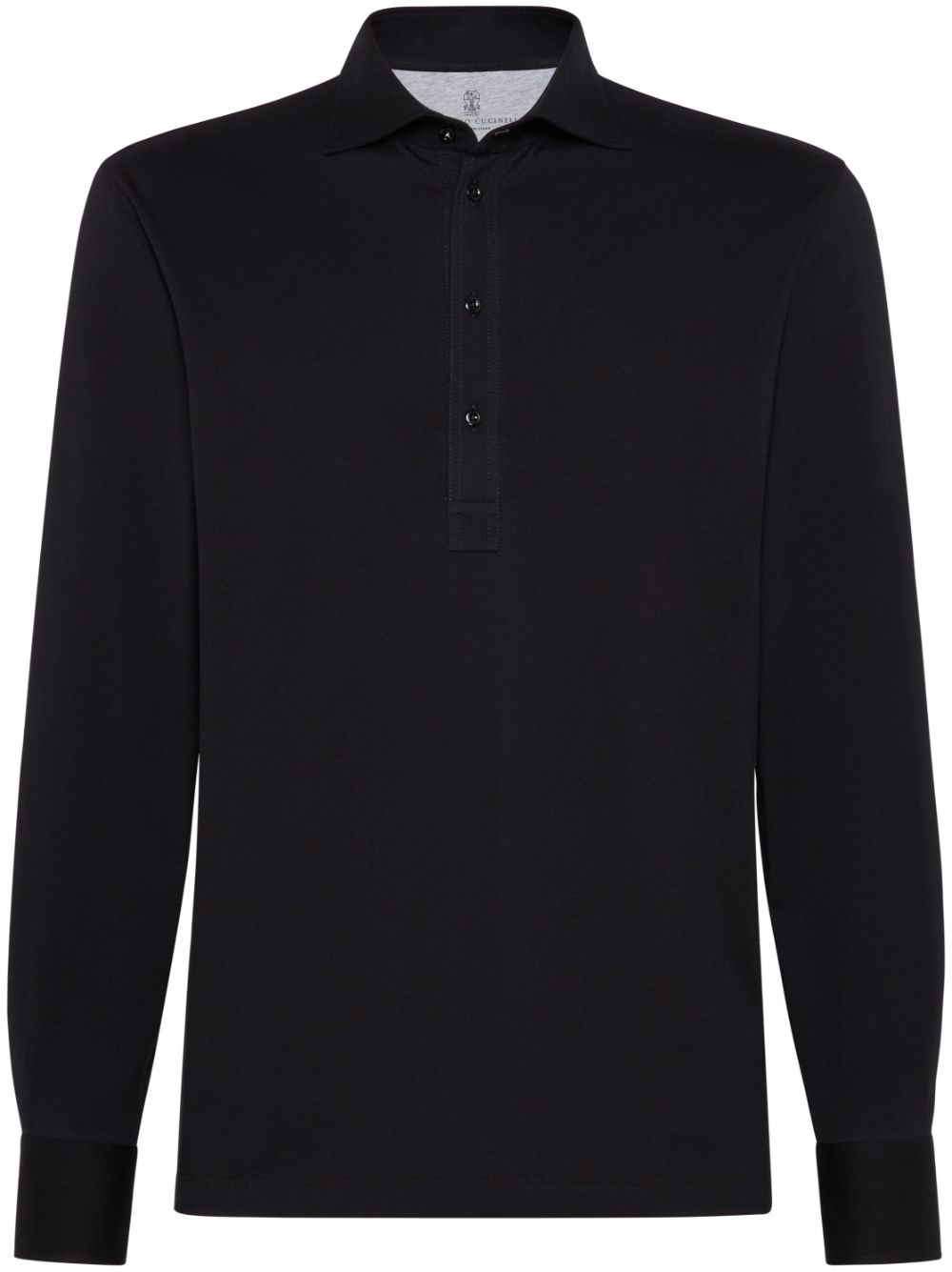 Brunello Cucinelli jersey polo shirt - Black