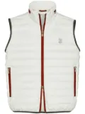 Brunello Cucinelli down vest - White