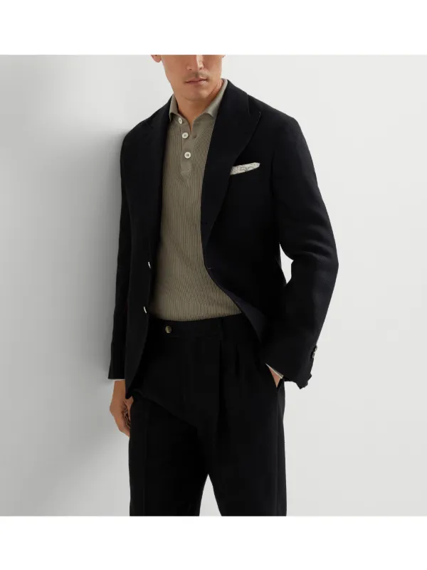 極美品★BRUNELLO CUCINELLI★現行品★ダブル★ジャケット Brunello Cucinelli ニット ダブルジャケット | レッド