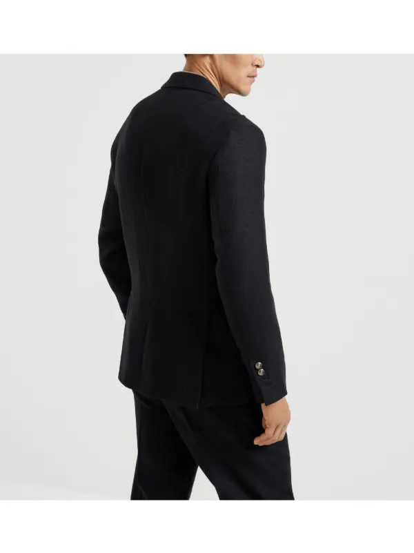 BRUNELLO CUCINELLI ブラック テーラードジャケット Brunello Cucinelli ピークドラペル ジャケット | ブラック