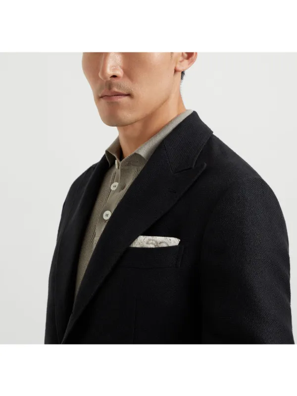 Brunello Cucinelli ピークドラペル ジャケット | ブラック