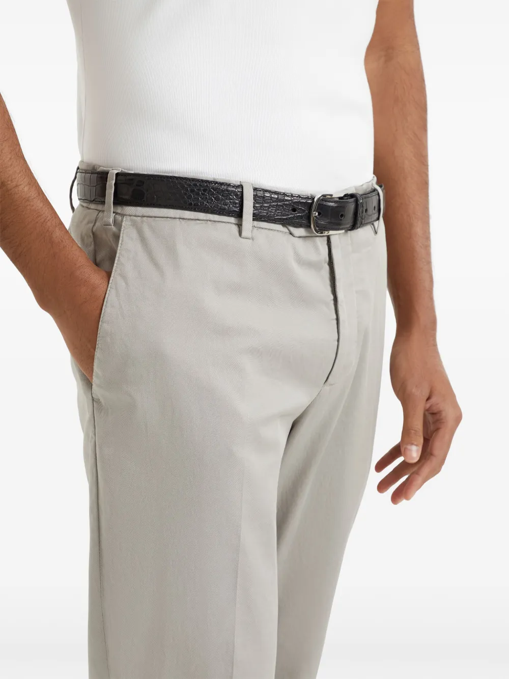 Brunello Cucinelli Broek met toelopende pijpen Beige