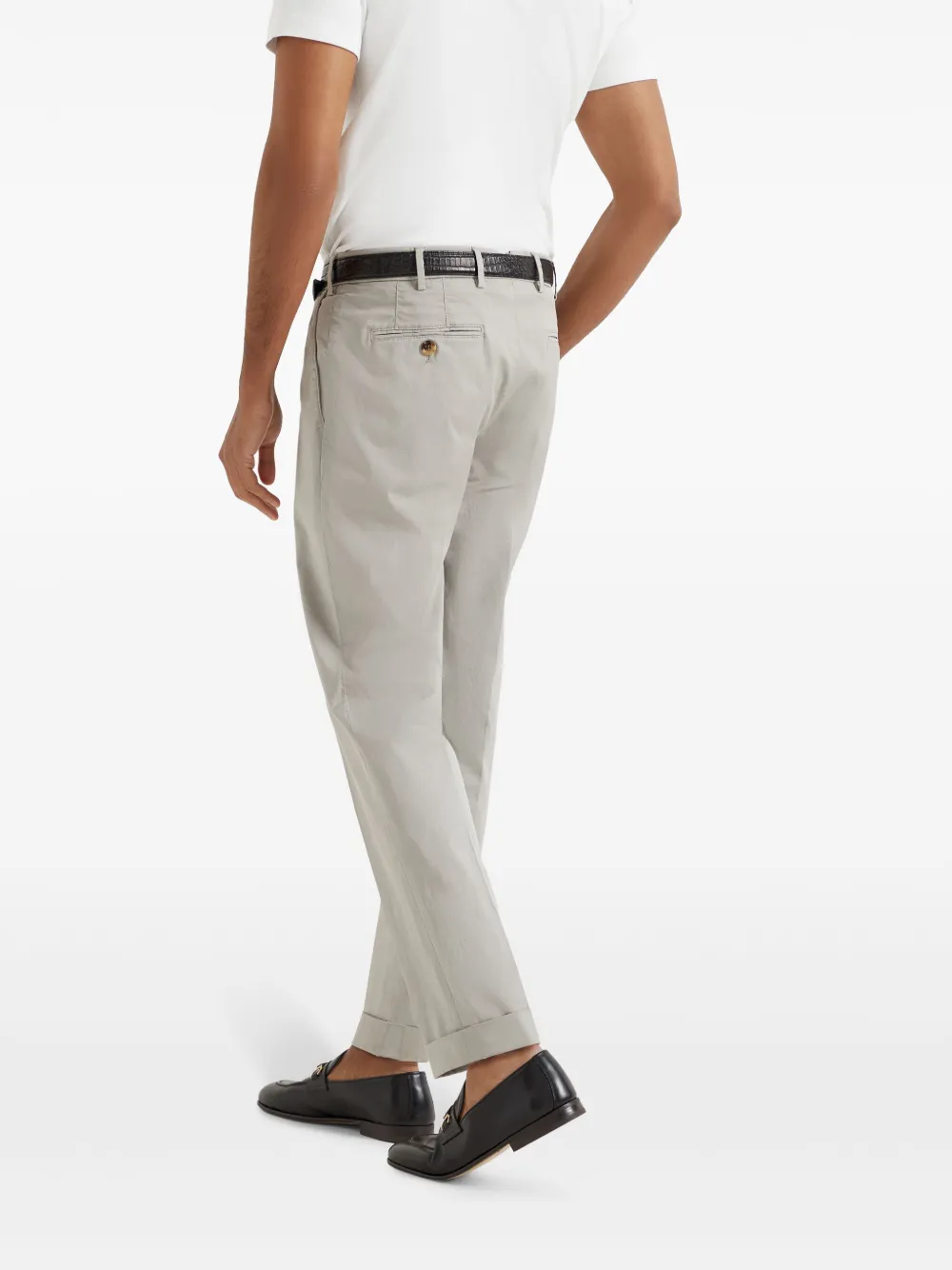 Brunello Cucinelli Broek met toelopende pijpen Beige
