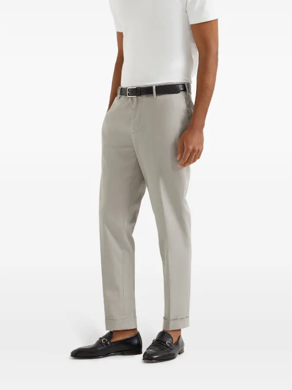 Brunello Cucinelli テーパードパンツ | ニュートラル | FARFETCH JP