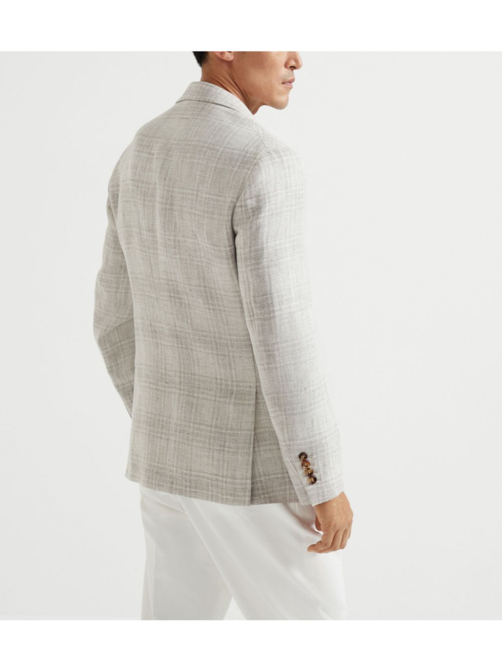 Brunello Cucinelli Prince of Wales deconstructed blazer Men