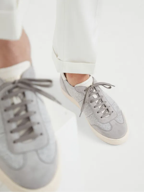 Brunello Cucinelli Knitted Sneakers | Grey | FARFETCH