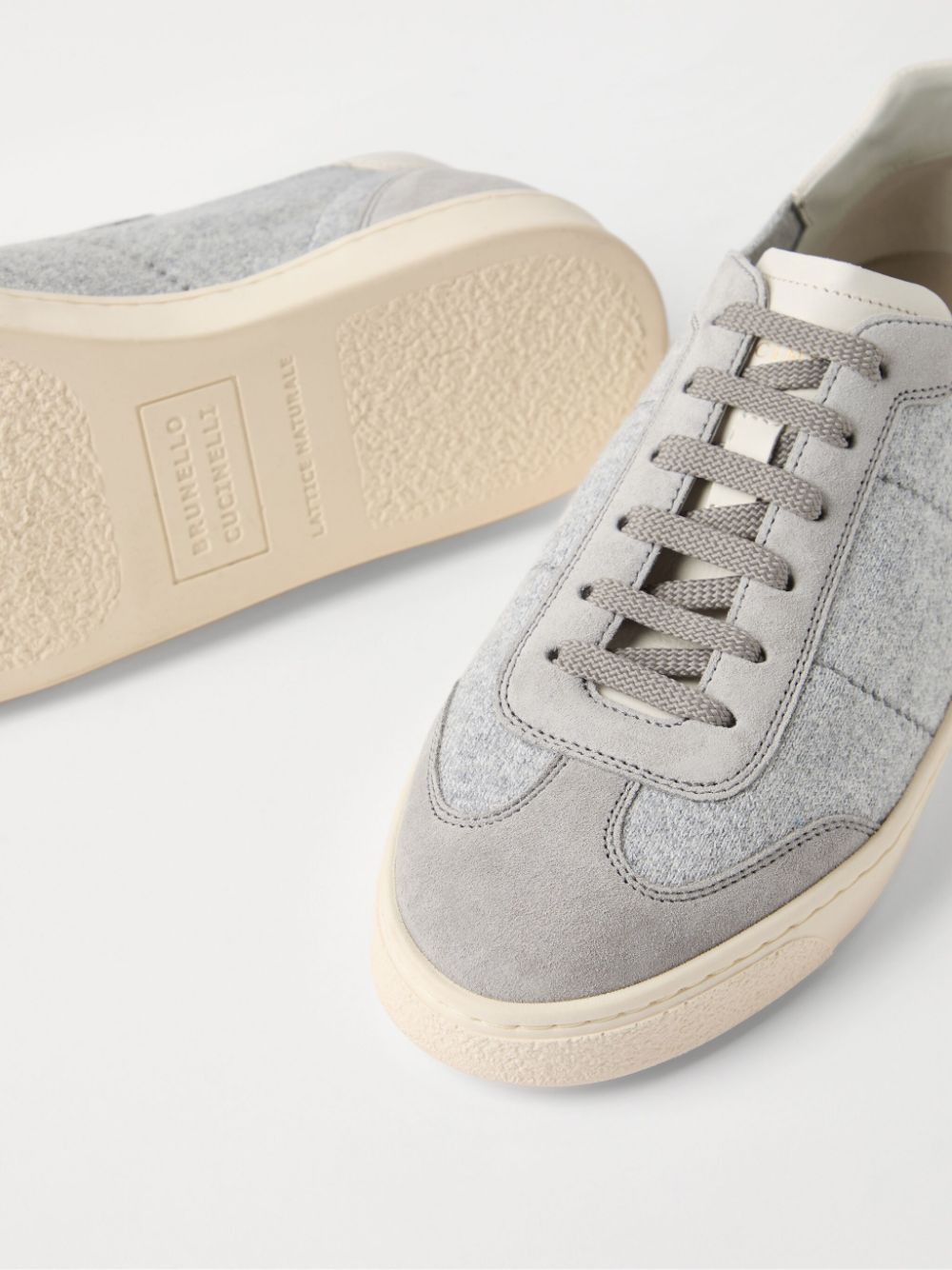 Brunello Cucinelli Gebreide sneakers Grijs