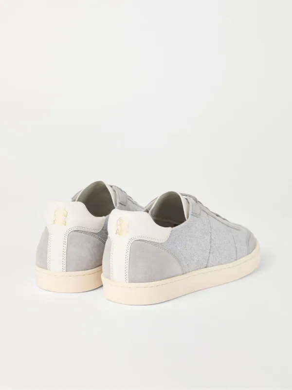 Brunello Cucinelli Knitted Sneakers | Grey | FARFETCH
