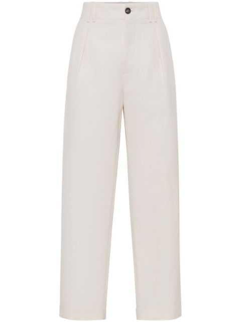 Brunello Cucinelli pleated chino trousers Women