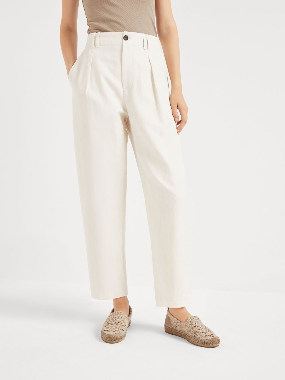 Brunello Cucinelli pleated chino trousers Women