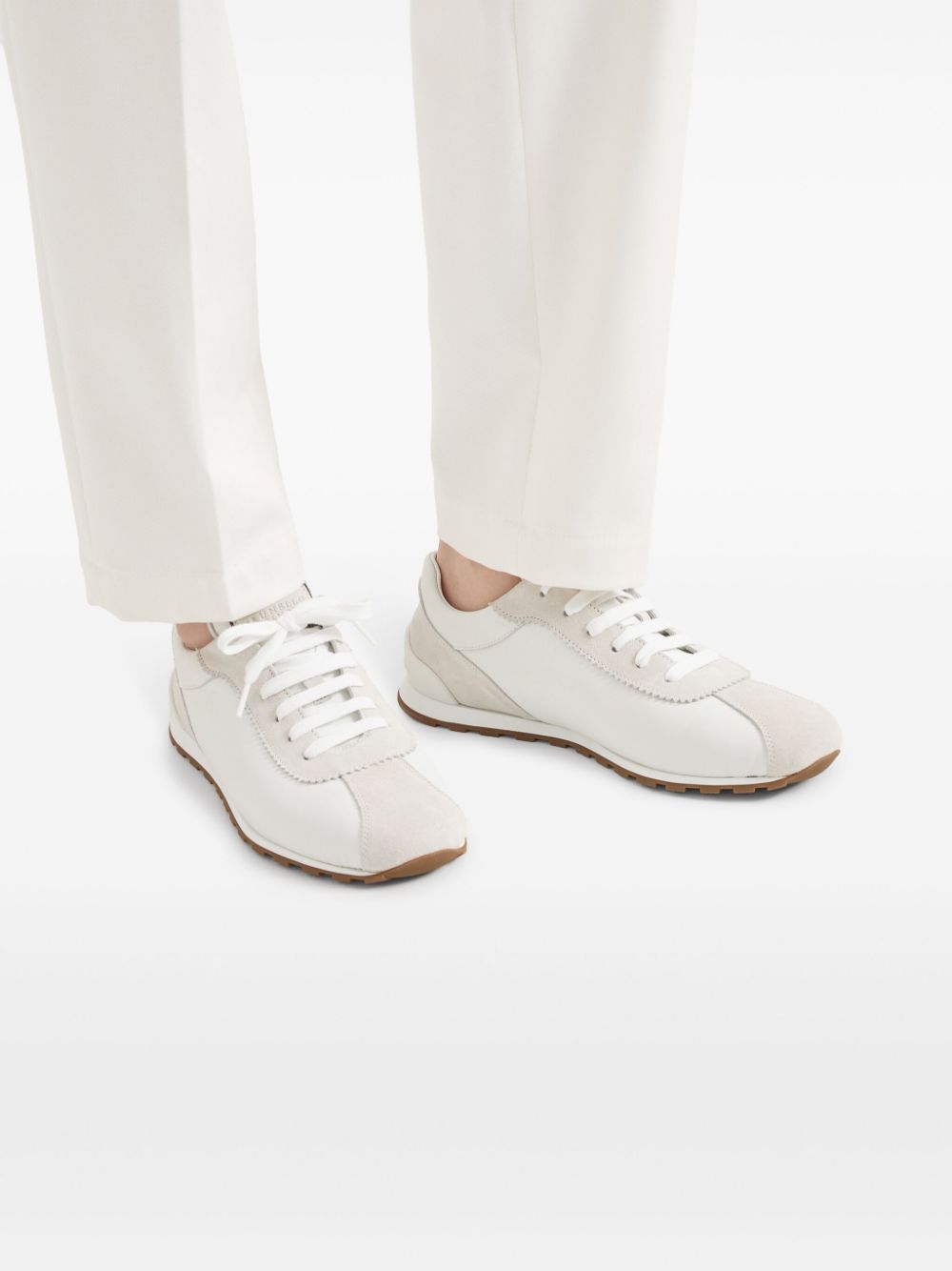 Brunello Cucinelli Sneakers met vlakken Wit