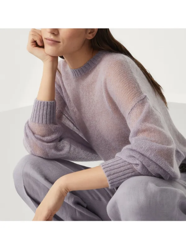 Brunello Cucinelli モニーレトリム セーター | パープル | FARFETCH JP