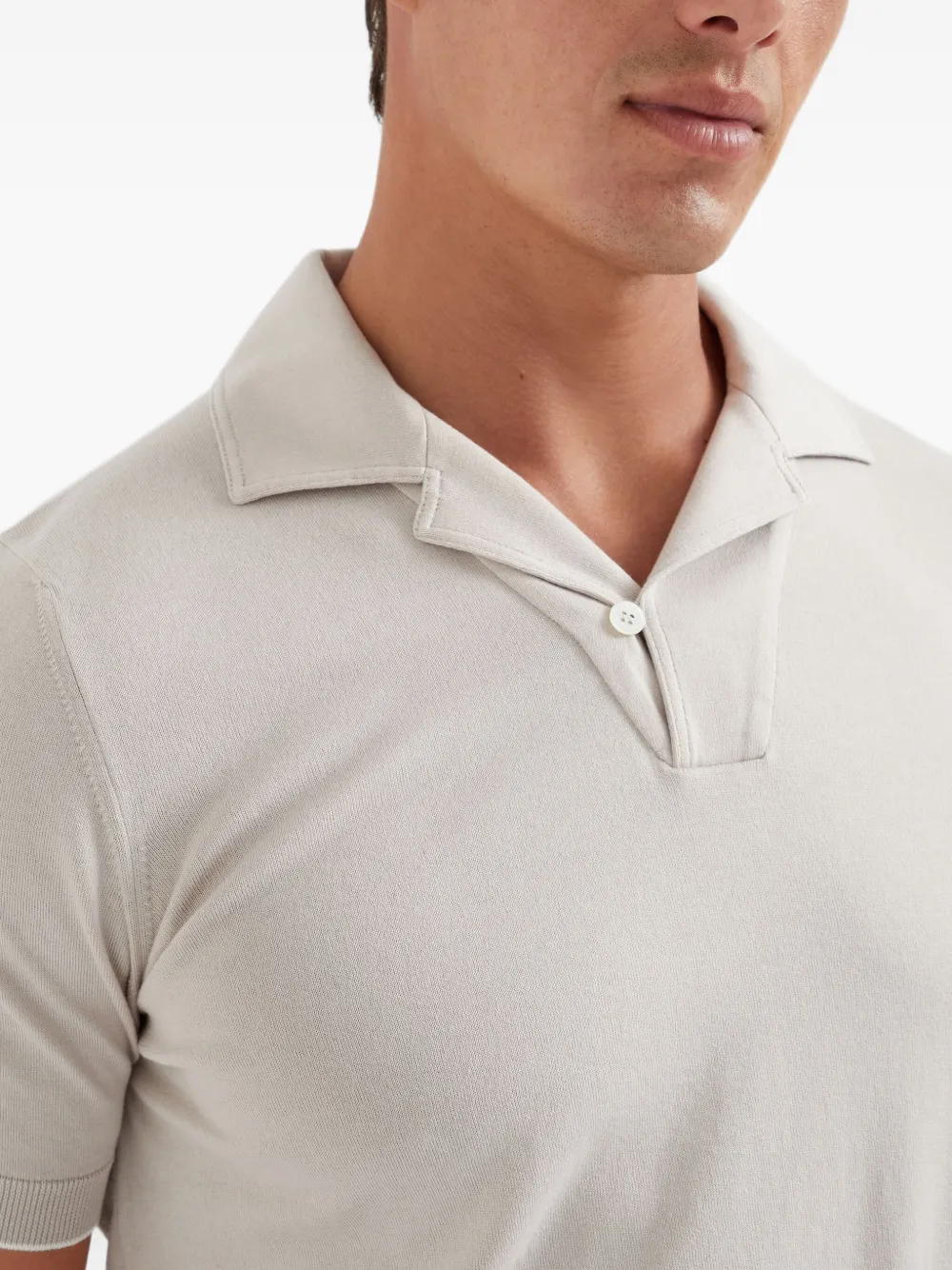 Brunello Cucinelli Katoenen poloshirt Beige
