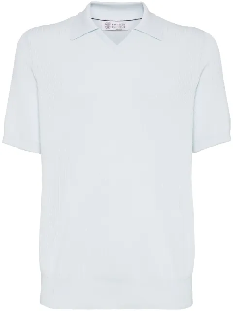Brunello Cucinelli knitted polo shirt