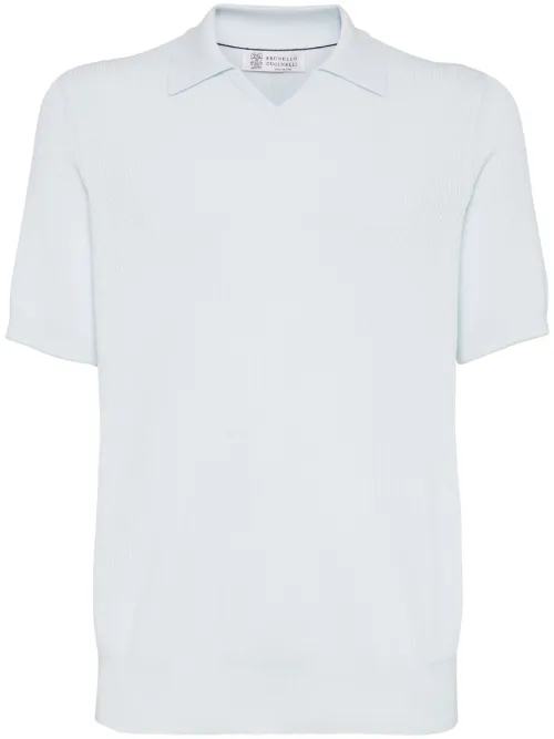 Polo en maille - Brunello Cucinelli - Modalova
