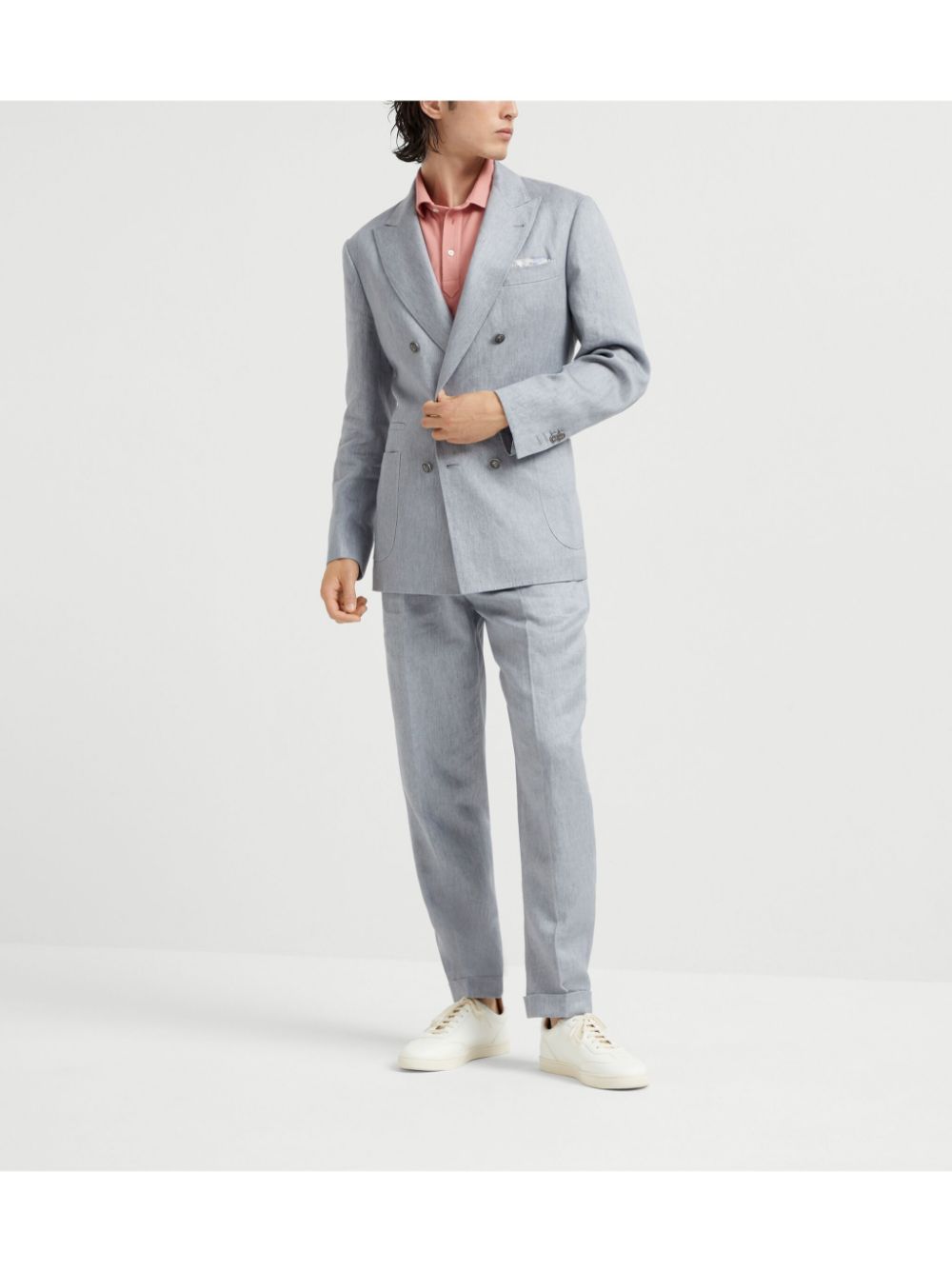 Brunello Cucinelli Linnen blazer - Grijs