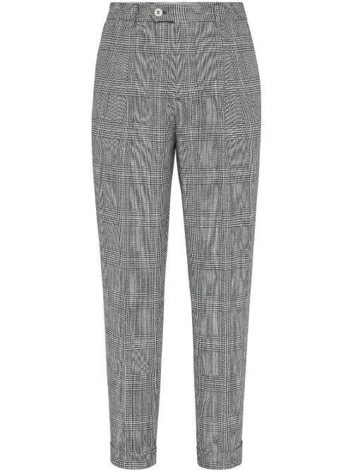 Pantalon à motif prince-de-galles - Brunello Cucinelli - Modalova
