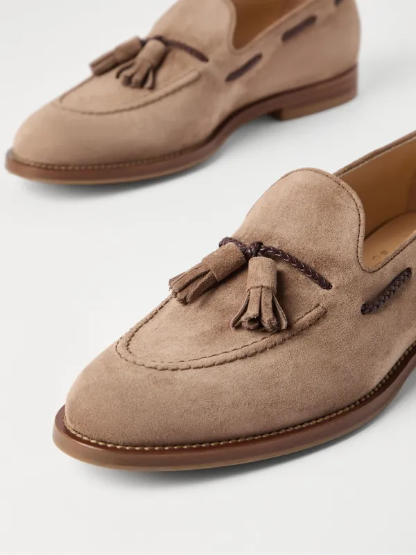 Brunello Cucinelli スエード ローファー | ブラウン | FARFETCH JP