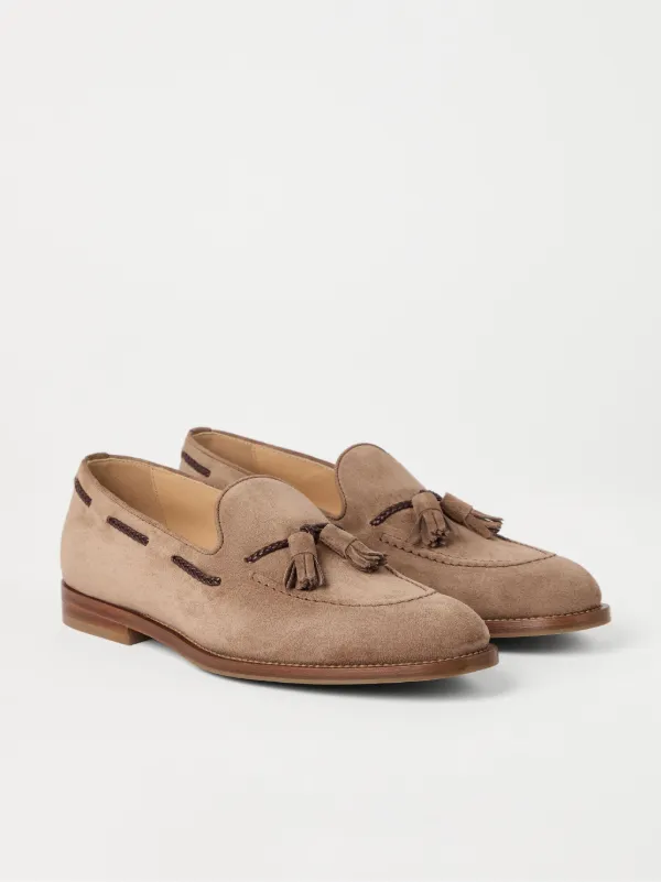 Brunello Cucinelli スエード ローファー | ブラウン | FARFETCH JP
