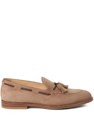Brunello Cucinelli スエード ローファー | ブラウン | FARFETCH JP