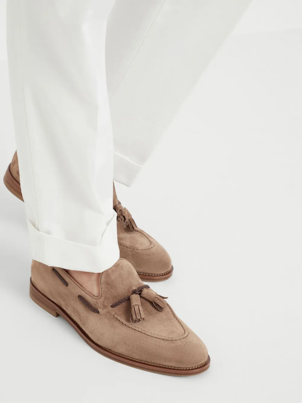 Brunello Cucinelli suede loafers Brown