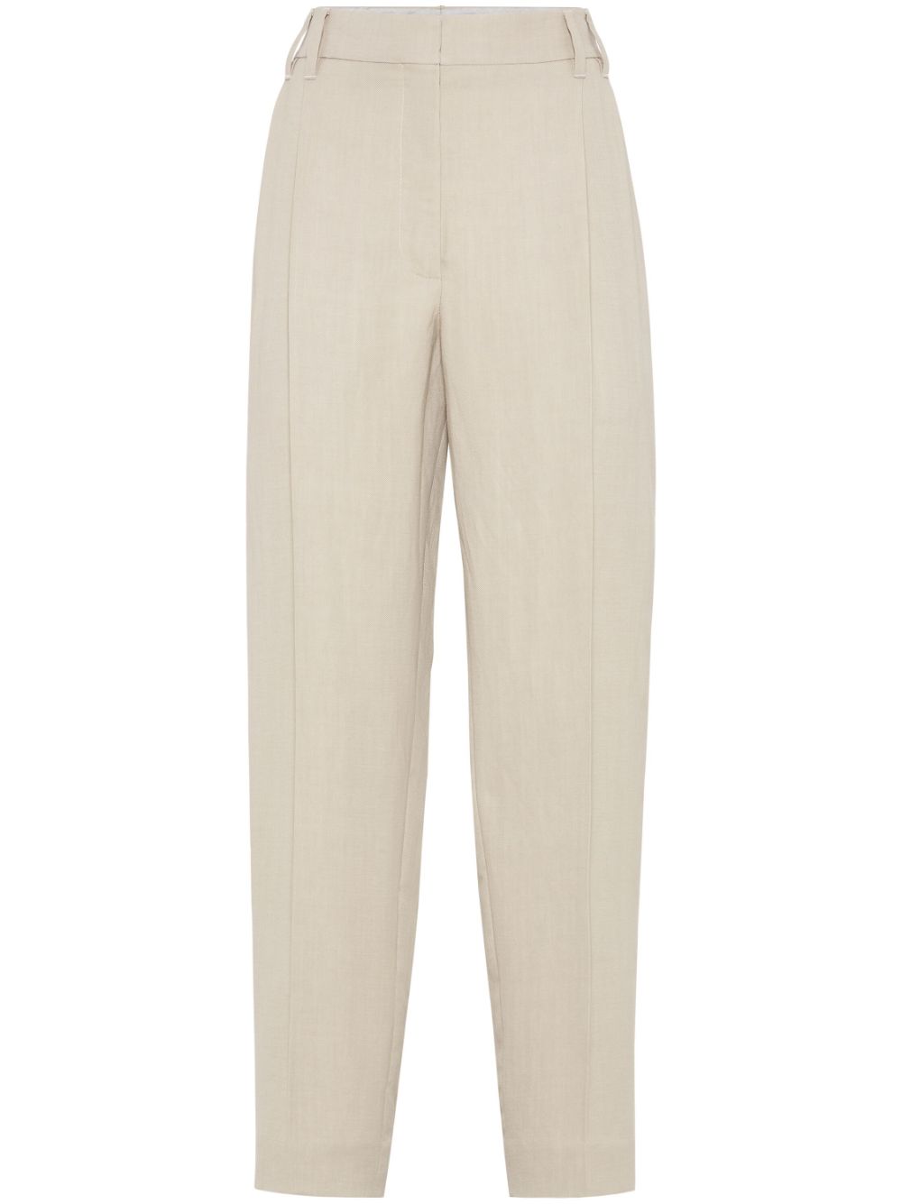 Brunello Cucinelli twill slouchy trousers - Neutrals