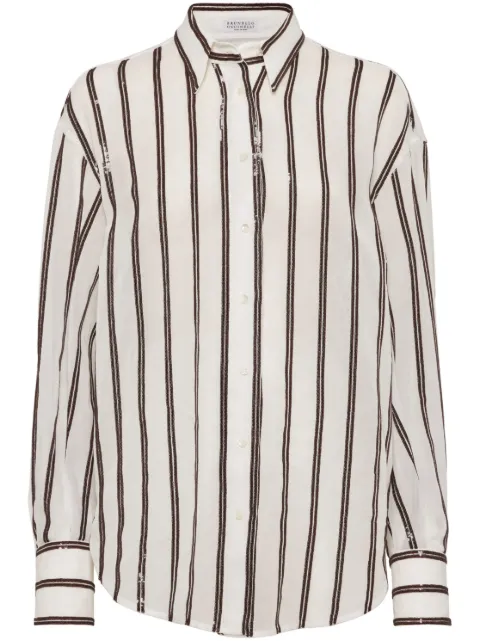 Brunello Cucinelli sequin-embellished shirt