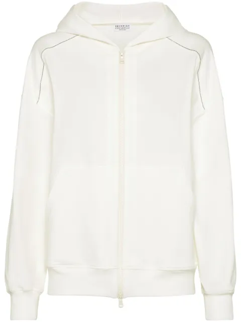Brunello Cucinelli Monili-embellished hoodie