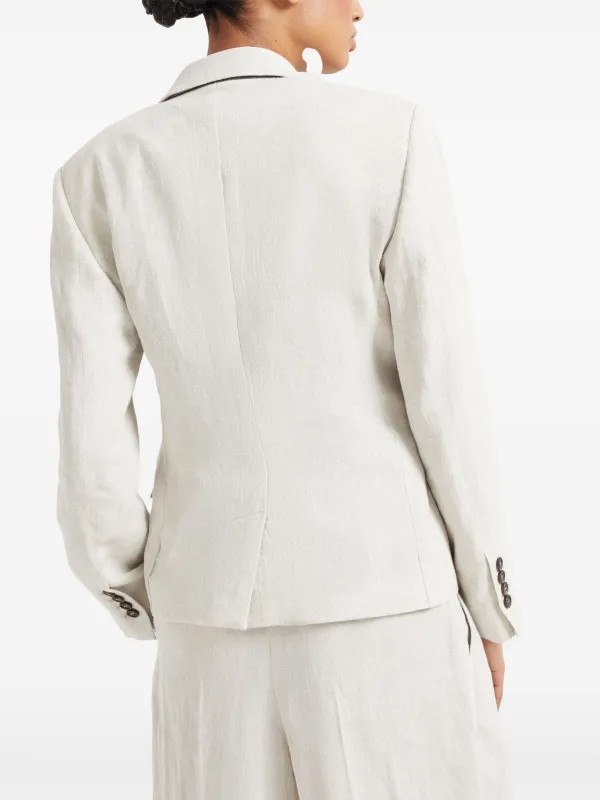 Brunello Cucinelli モニーレ ジャケット | ニュートラル | FARFETCH JP