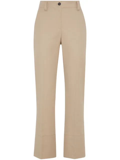 Brunello Cucinelli pantalones Kickflare Cigarette