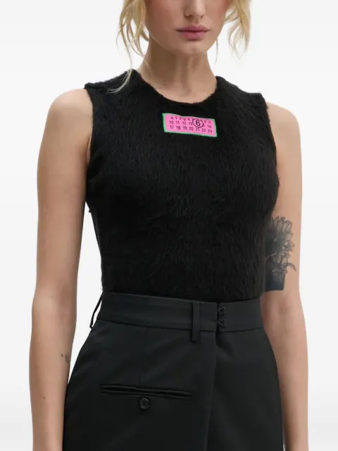 MM6 Maison Margiela numbers-motif sleeveless top