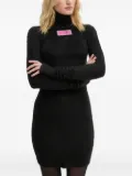 MM6 Maison Margiela Numbers-motif mini dress - Black