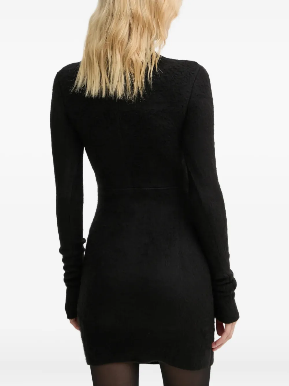 MM6 Maison Margiela Jurk met nummer-patroon Zwart