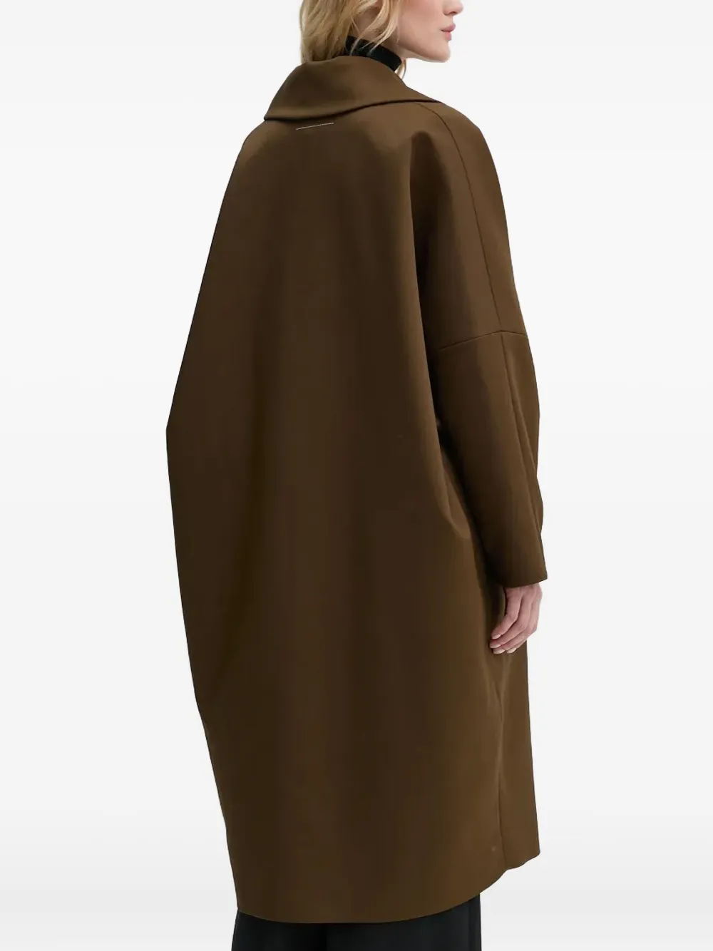 MM6 Maison Margiela Jas met knoopsluiting en wijde mouwen Bruin