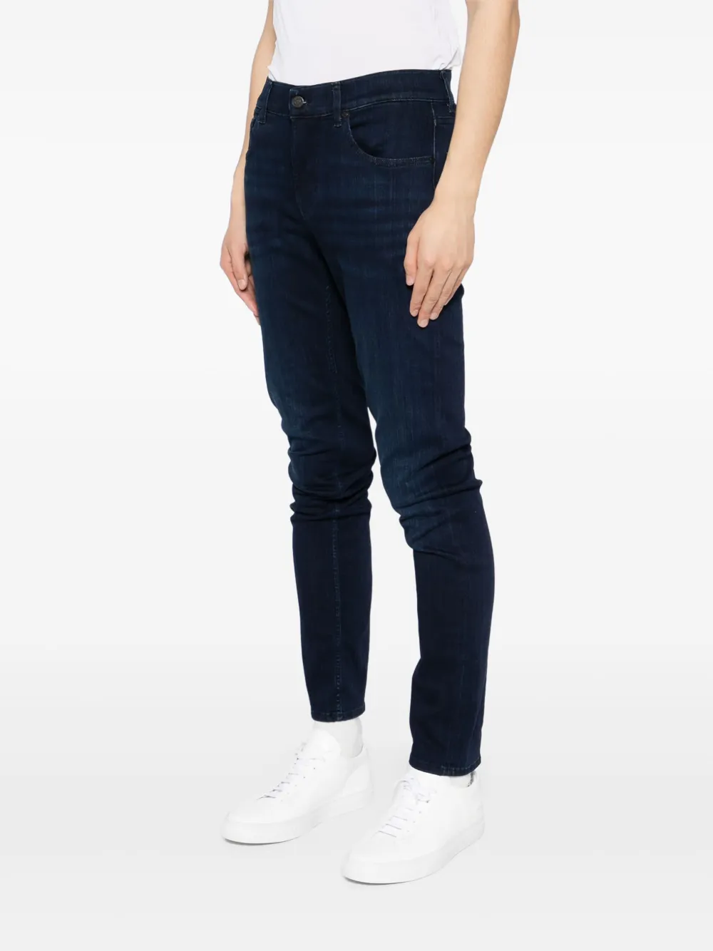 7 For All Mankind Luxe Performance jeans met smalle pijpen Blauw
