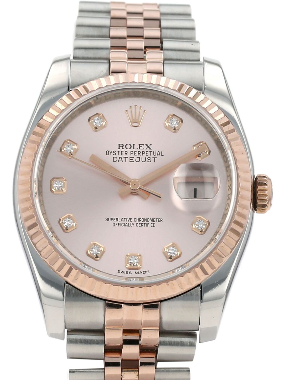 Rolex 2012 pre-owned Datejust 36mm - Roze