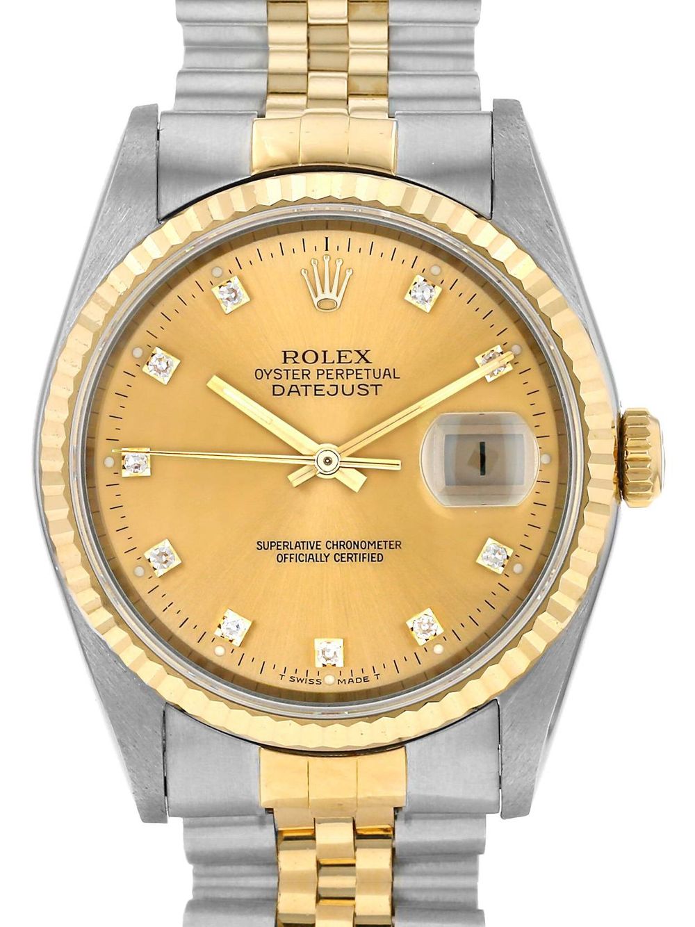 Rolex 1991 pre-owned Datejust 36mm - Goud