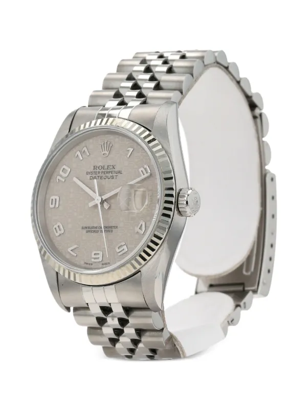 Rolex 1996 pre-owned Datejust 36mm | Neutrals | FARFETCH JO