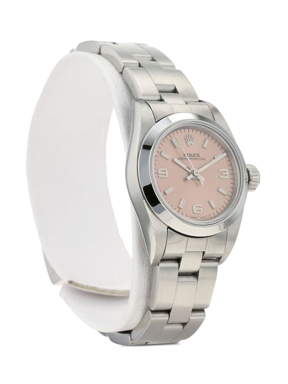 Pre-owned Rolex 1997  Lady Oyster Perpetual 26mm In Pink