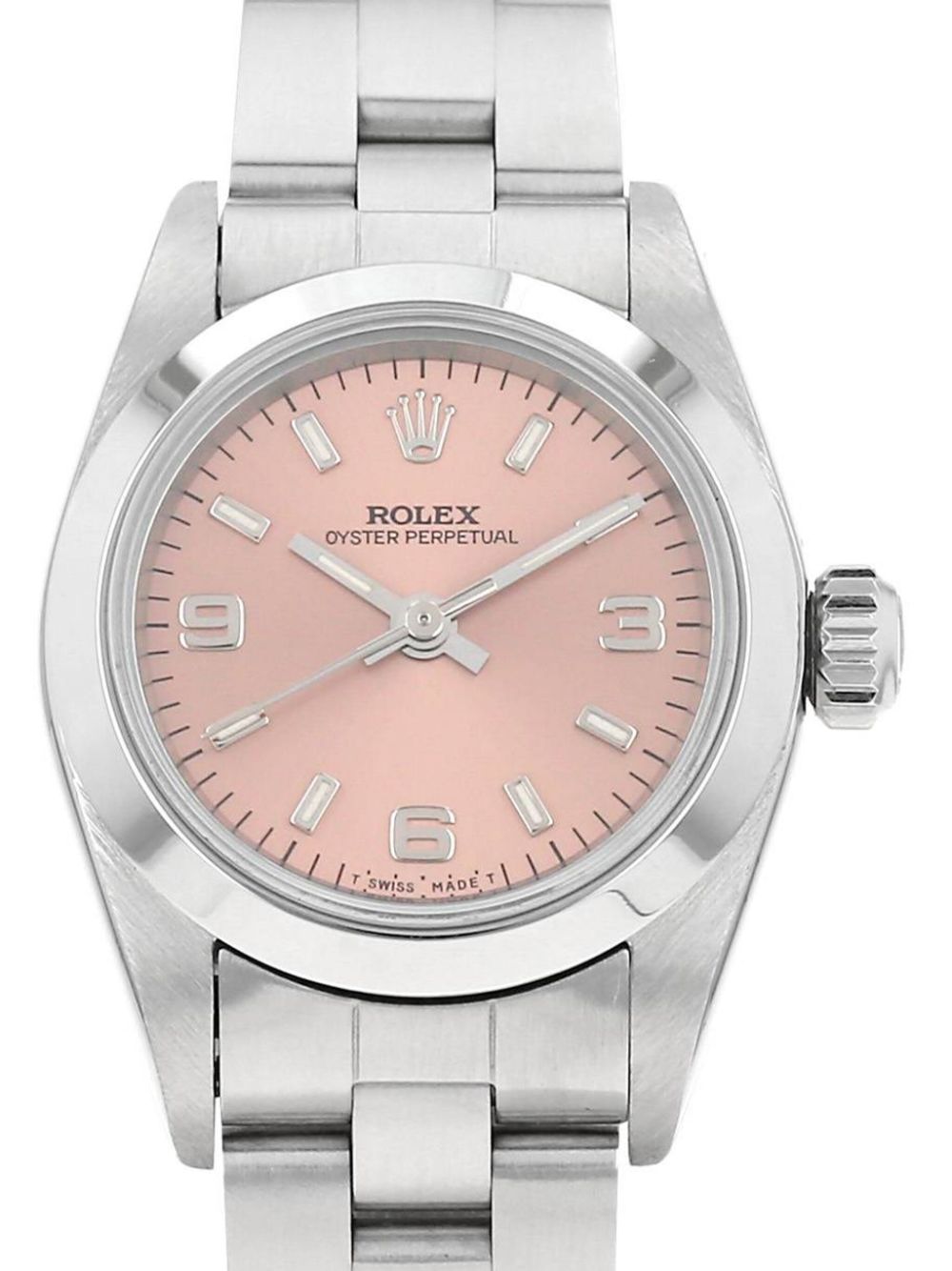 Pre-owned Rolex 1997  Lady Oyster Perpetual 26mm In Pink