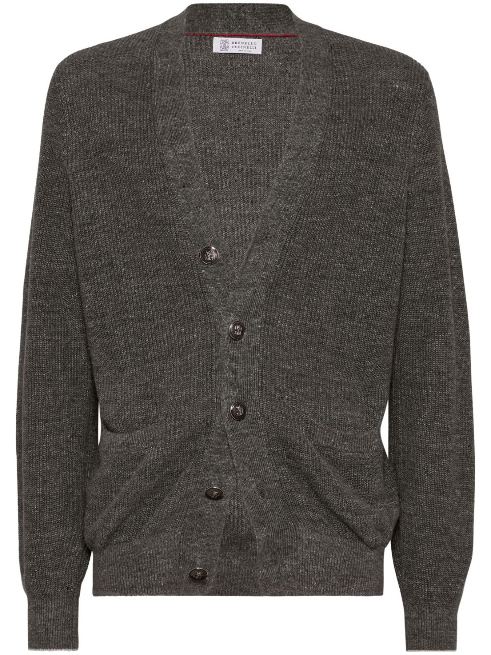 Brunello Cucinelli Vest met reliëf-knopen Grijs