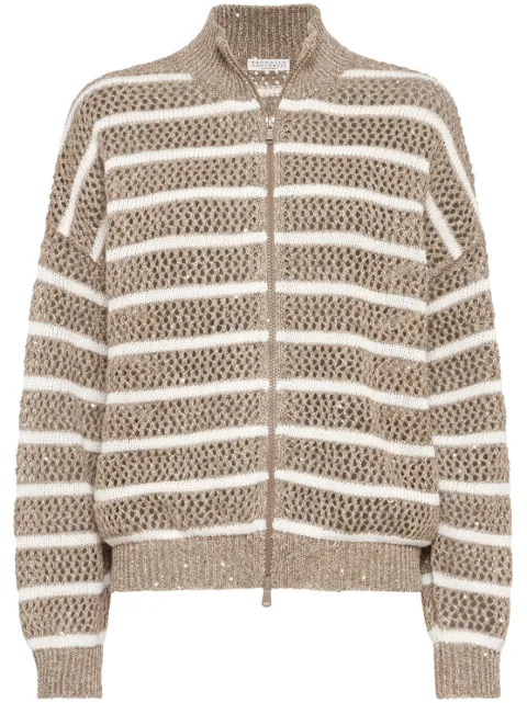Brunello Cucinelli striped cardigan