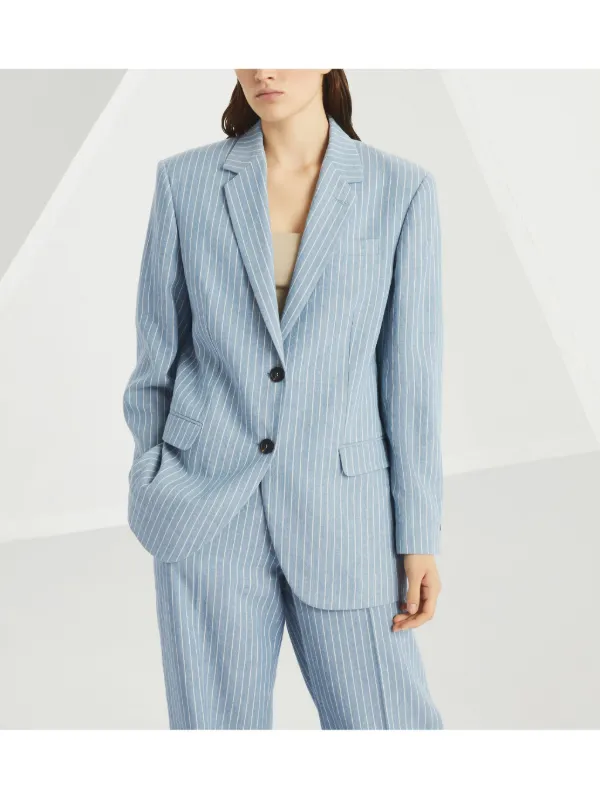 【BRUNELLO CUCINELLI】モニールディテールジャケット Brunello Cucinelli モニーレディテール ジャケット | ブルー