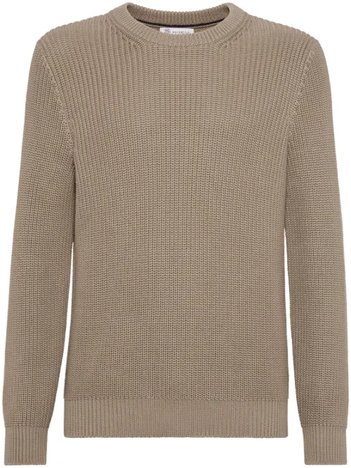Pull nervuré en cachemire - Brunello Cucinelli - Modalova