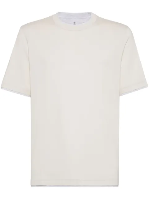 Brunello Cucinelli layered-detail T-shirt
